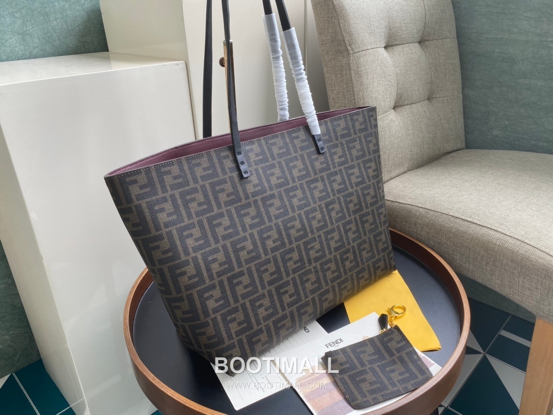 Fendi Roll Bags FF Leather Large Shopping Tote 펜디 롤백 FF 가죽 라지 쇼핑 토트백 80M58 35cm 2