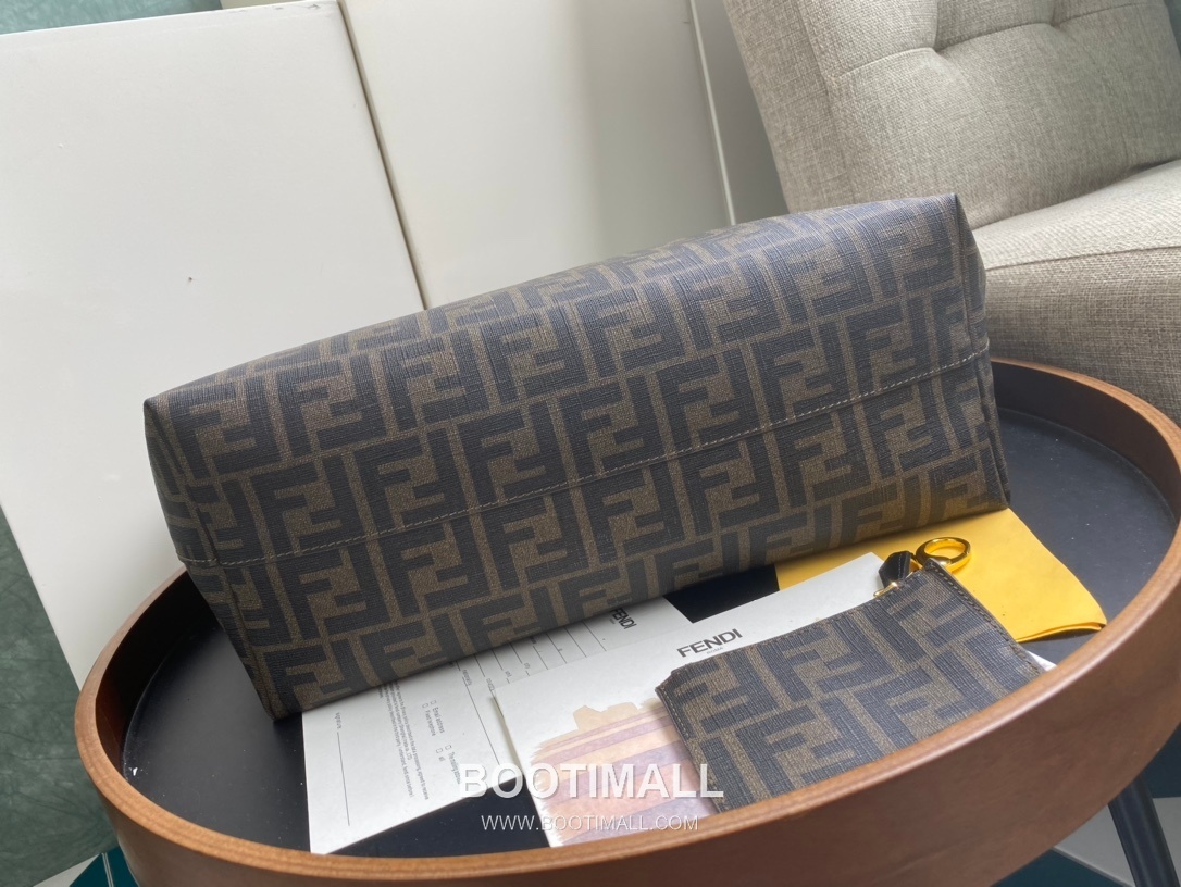 Fendi Roll Bags FF Leather Large Shopping Tote 펜디 롤백 FF 가죽 라지 쇼핑 토트백 80M58 35cm 4