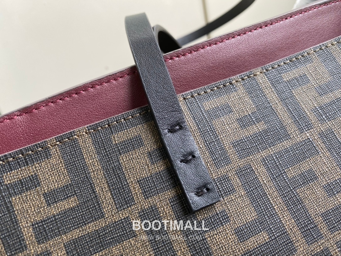 Fendi Roll Bags FF Leather Large Shopping Tote 펜디 롤백 FF 가죽 라지 쇼핑 토트백 80M58 35cm 5