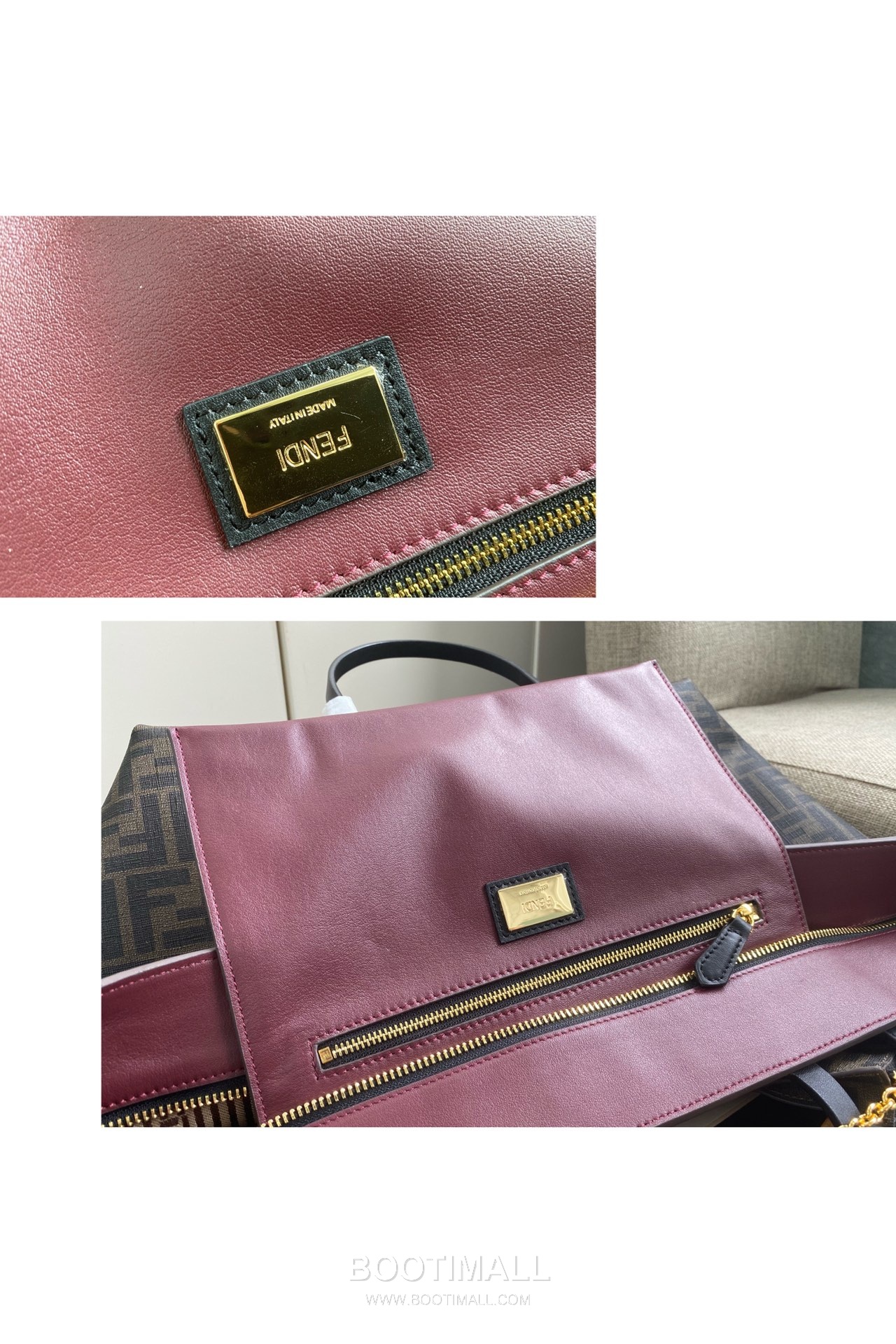 Fendi Roll Bags FF Leather Large Shopping Tote 펜디 롤백 FF 가죽 라지 쇼핑 토트백 80M58 35cm 8