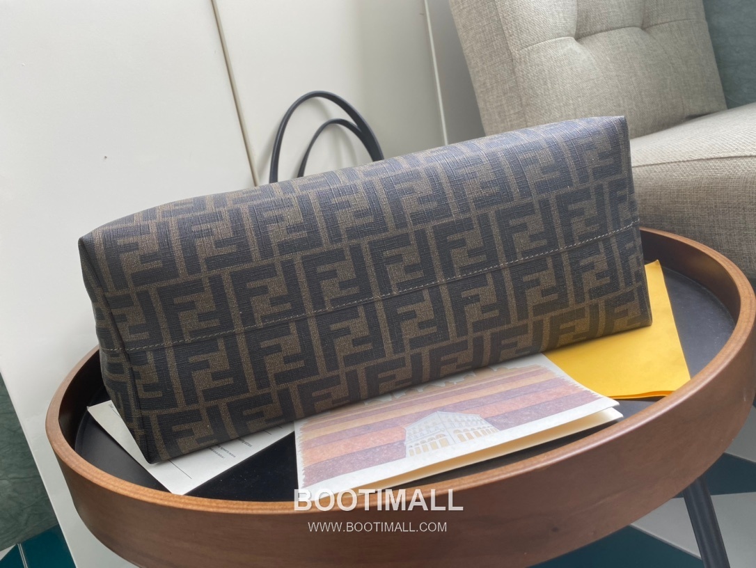 Fendi Roll Bags FF Leather Large Shopping Tote 펜디 롤백 FF 가죽 라지 쇼핑 토트백 80M58 35cm 4