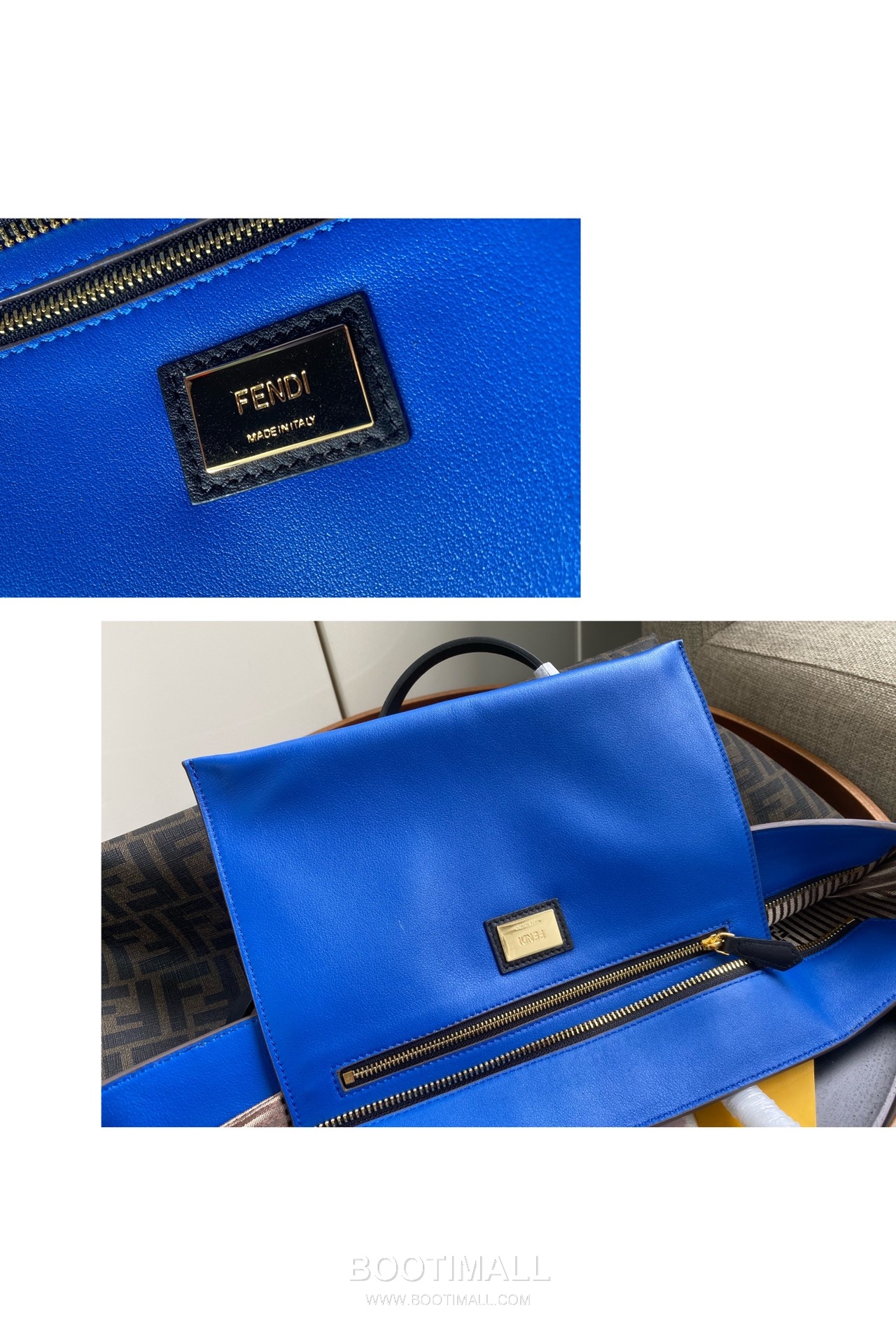 Fendi Roll Bags FF Leather Large Shopping Tote 펜디 롤백 FF 가죽 라지 쇼핑 토트백 80M58 35cm 7