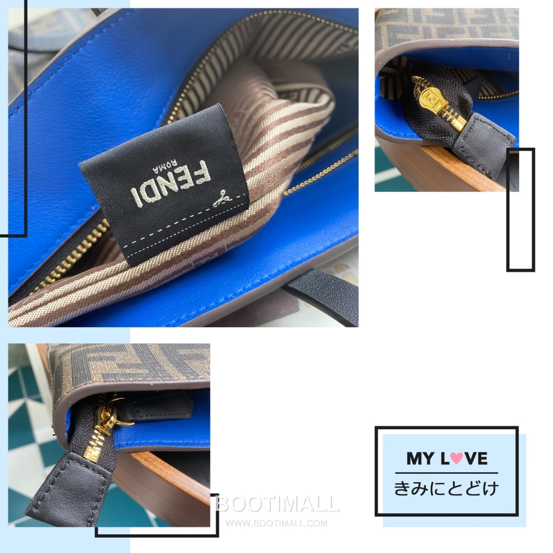 Fendi Roll Bags FF Leather Large Shopping Tote 펜디 롤백 FF 가죽 라지 쇼핑 토트백 80M58 35cm 8