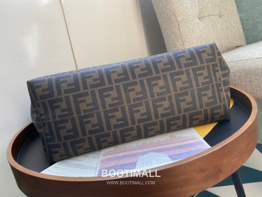 Fendi Roll Bags FF Leather Large Shopping Tote 펜디 롤백 FF 가죽 라지 쇼핑 토트백 80M58 35cm 4