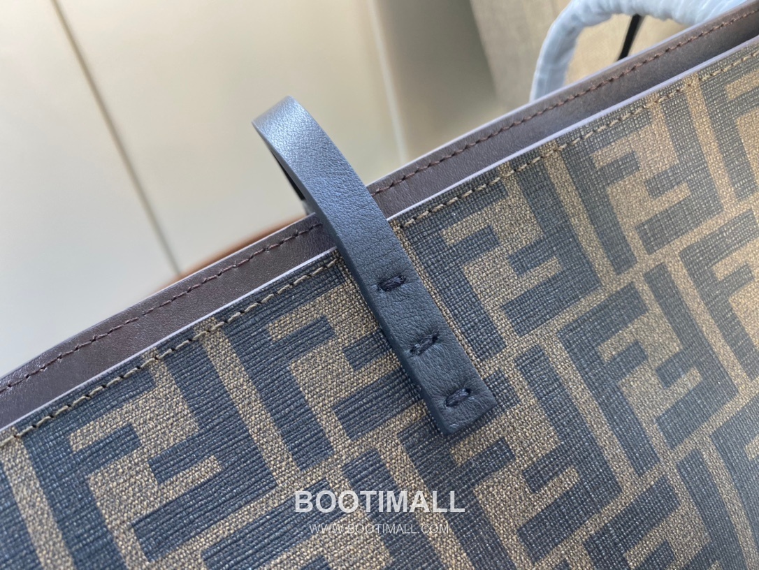 Fendi Roll Bags FF Leather Large Shopping Tote 펜디 롤백 FF 가죽 라지 쇼핑 토트백 80M58 35cm 5