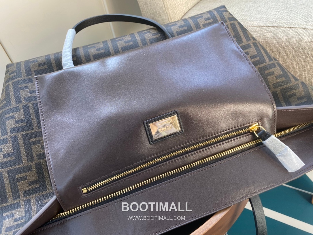 Fendi Roll Bags FF Leather Large Shopping Tote 펜디 롤백 FF 가죽 라지 쇼핑 토트백 80M58 35cm 9