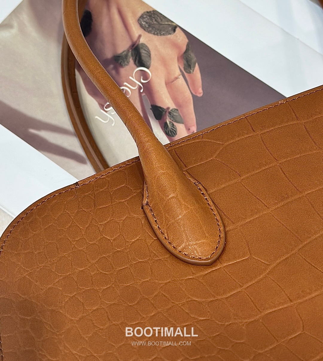 The Row Marlo 14 Crocodile Embossed Leather Tote Bag 더로우 마를로 14 크로커다일 엠보스 가죽 토트백 8823 36cm 5