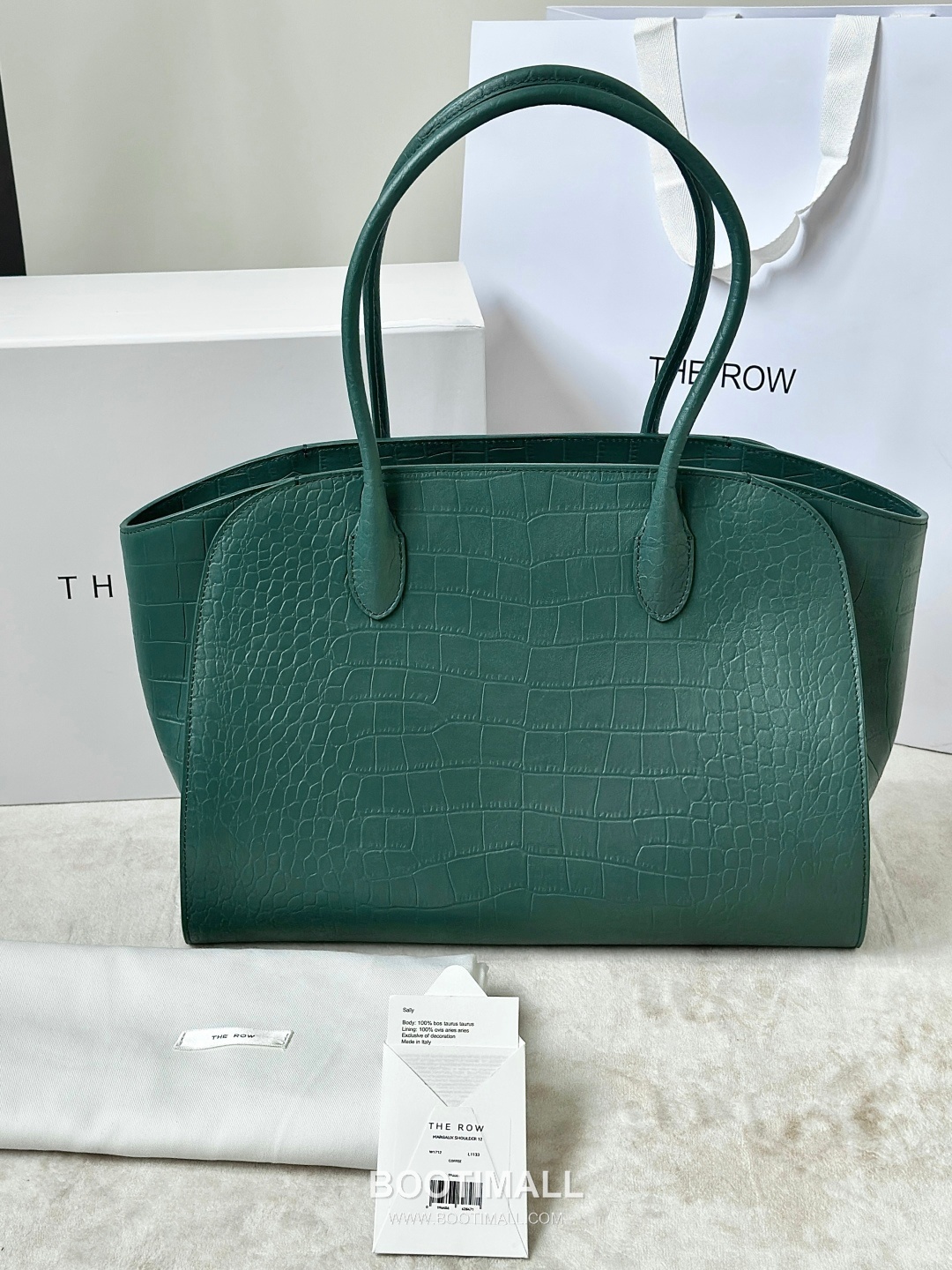 The Row Marlo 14 Crocodile Embossed Leather Tote Bag 더로우 마를로 14 크로커다일 엠보스 가죽 토트백 8823 36cm 1