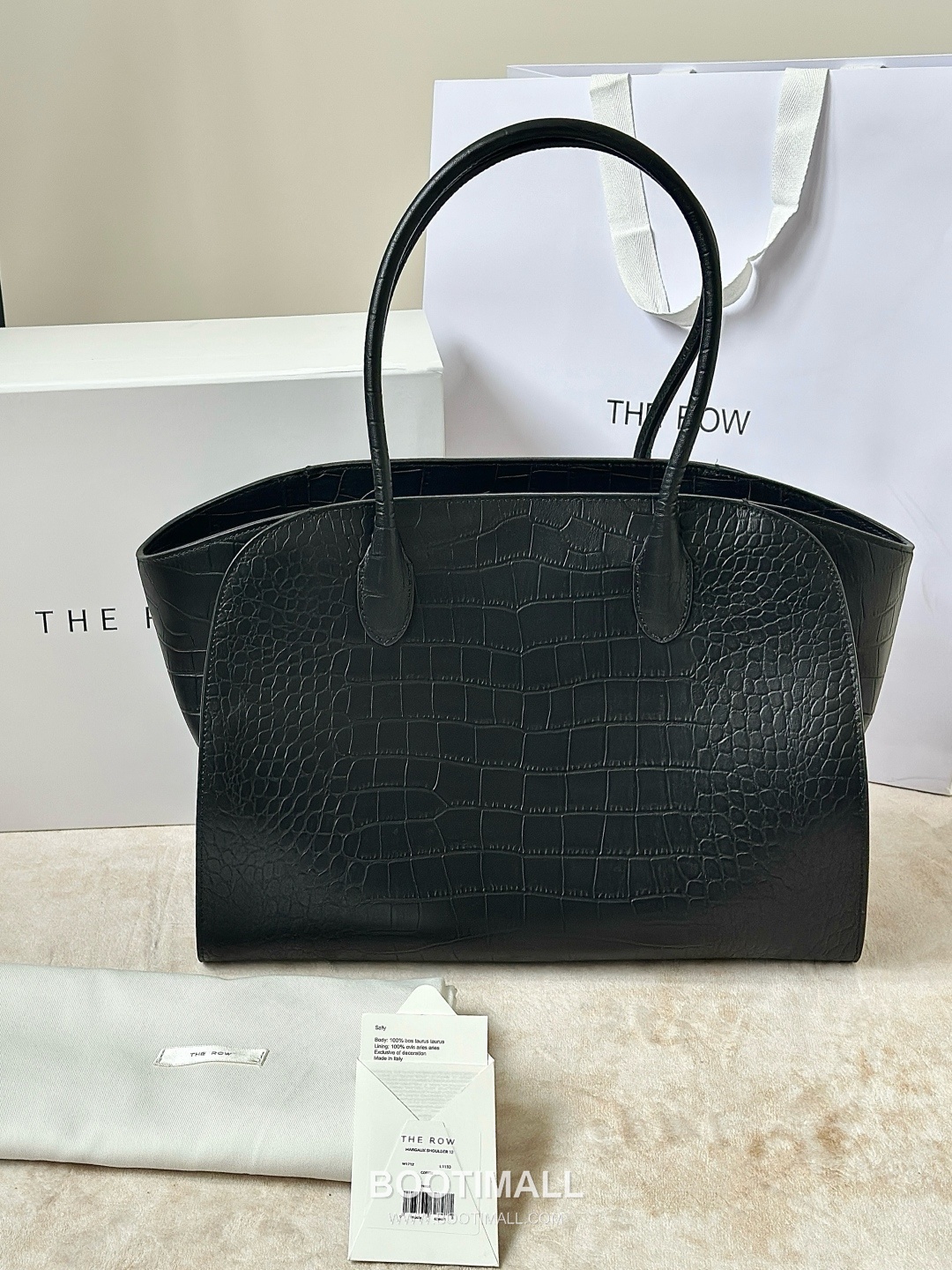 The Row Marlo 14 Crocodile Embossed Leather Tote Bag 더로우 마를로 14 크로커다일 엠보스 가죽 토트백 8823 36cm 1