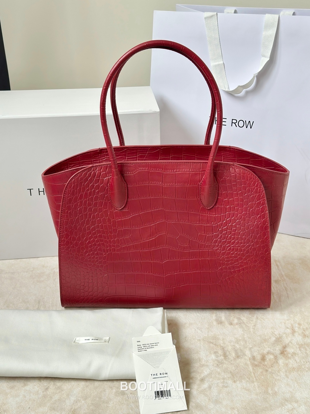 The Row Marlo 14 Crocodile Embossed Leather Tote Bag 더로우 마를로 14 크로커다일 엠보스 가죽 토트백 8823 36cm 1
