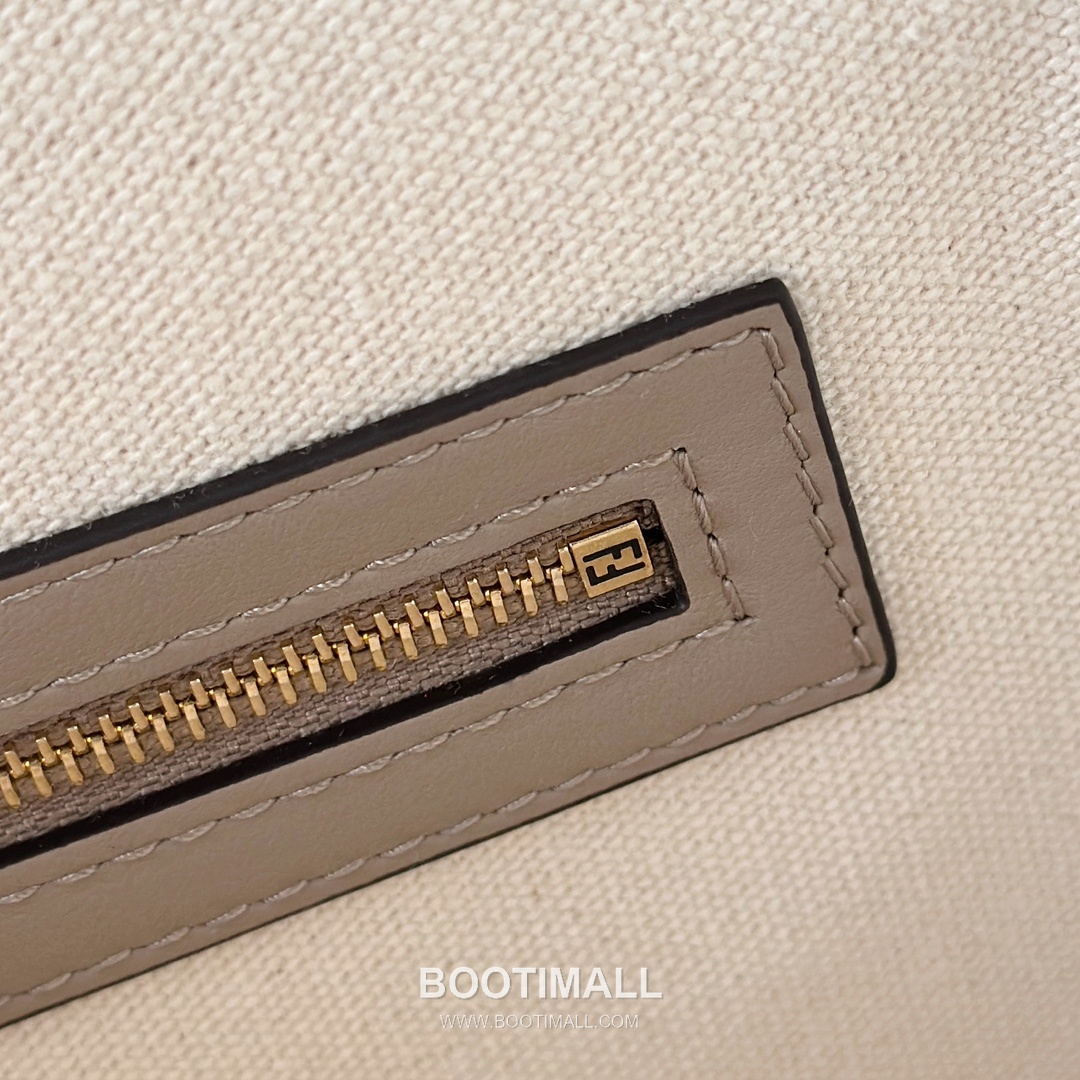 Fendi Baguette FF Embroidered Canvas Shoulder Bag 펜디 바게트 FF 자수 캔버스 숄더백 0159BM 27cm 13