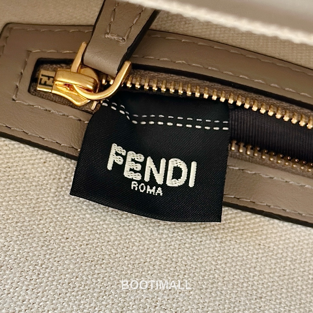 Fendi Baguette FF Embroidered Canvas Shoulder Bag 펜디 바게트 FF 자수 캔버스 숄더백 0159BM 27cm 14