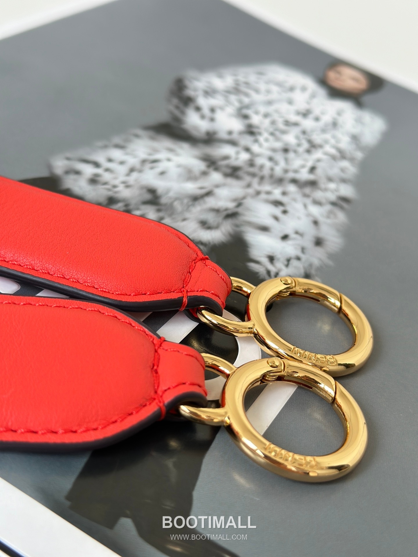 Fendi Peekaboo Classic Cowhide Orange Top Handle Bag 펜디 피카부 클래식 소가죽 오렌지 탑핸들백 23cm 11