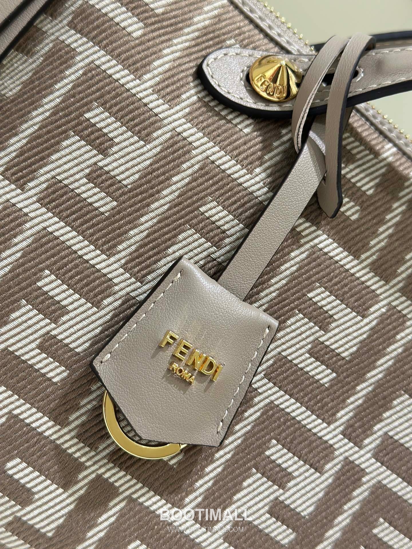 Fendi FF Jacquard Denim Boston Top Handle Bag 펜디 FF 자카드 데님 보스턴 탑핸들백 28cm 14