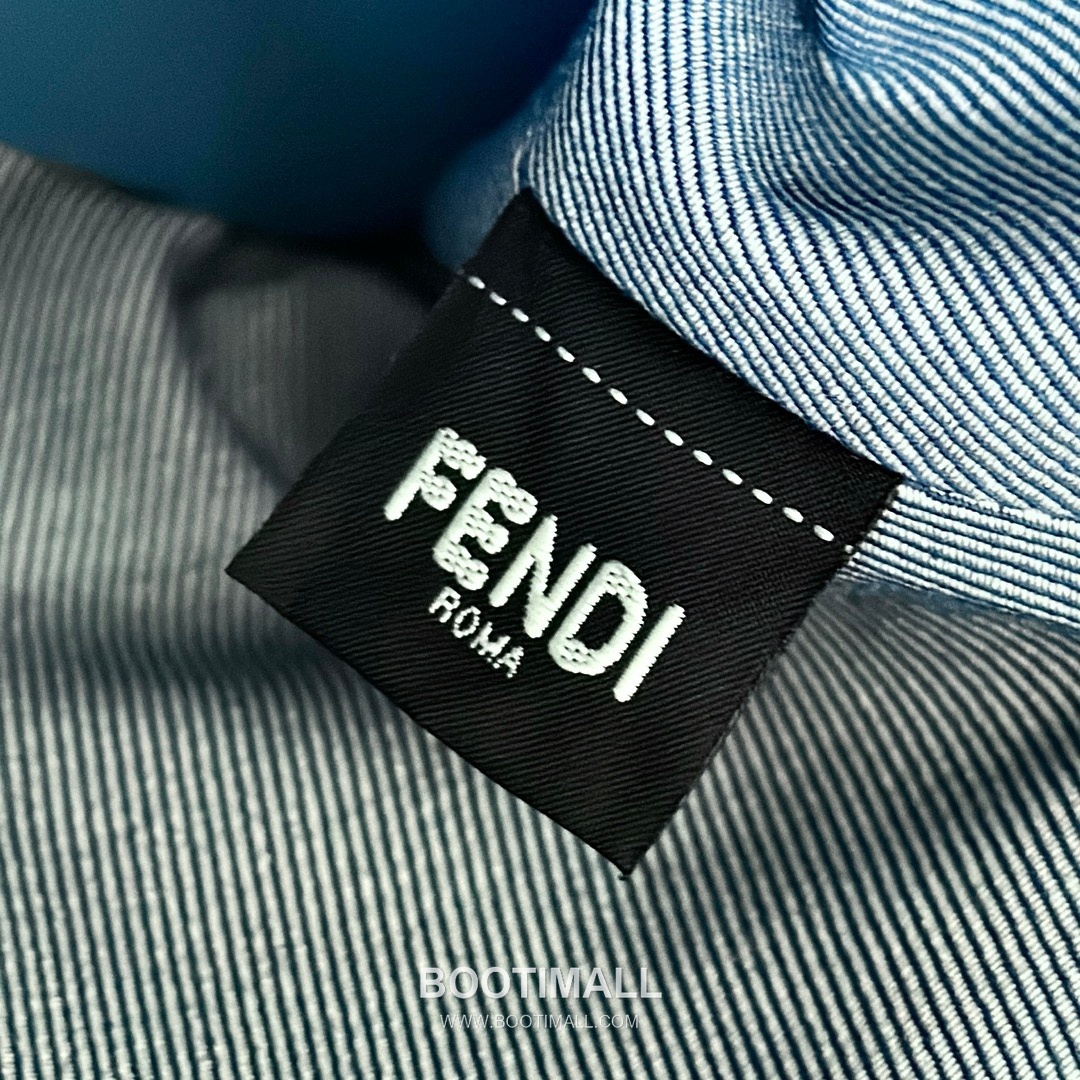 Fendi Denim Jacquard FF Boston Blue Top Handle Bag 펜디 데님 자카드 FF 보스턴 블루 탑핸들백 28cm 10
