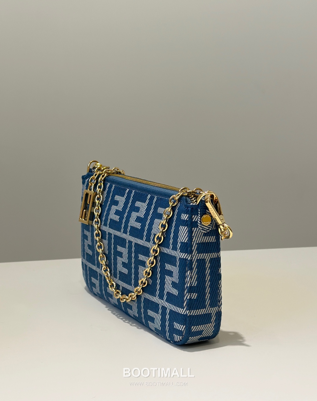 Fendi Baguette FF Jacquard Denim Clutch Bag 펜디 바게트 FF 자카드 데님 클러치백 20cm 8
