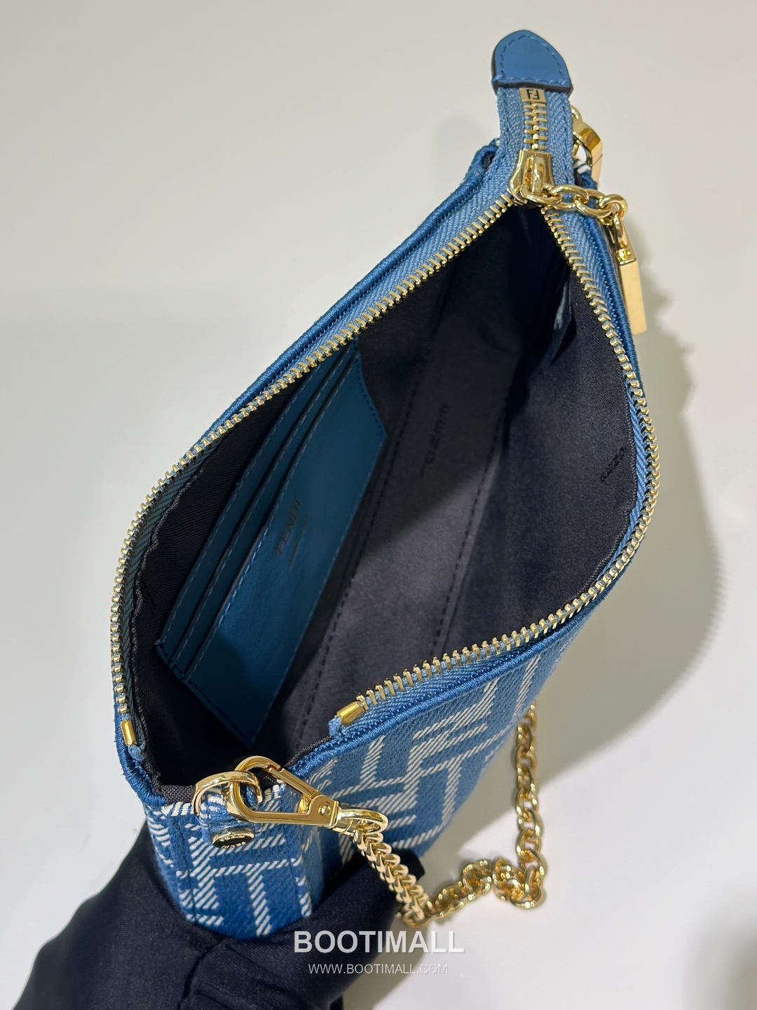 Fendi Baguette FF Jacquard Denim Clutch Bag 펜디 바게트 FF 자카드 데님 클러치백 20cm 14