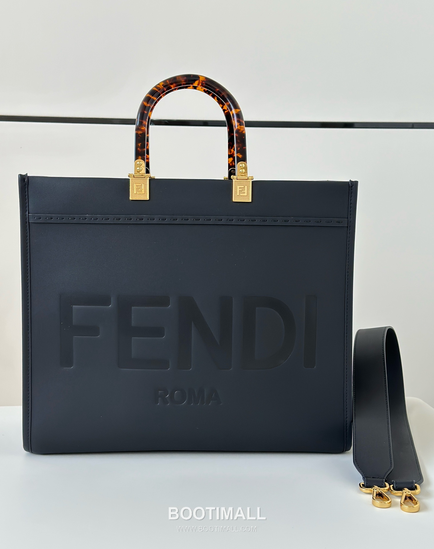 Fendi Sunshine Roma Embossed Amber Shopper Bag 펜디 선샤인 로마 엠보싱 앰버 쇼퍼백 36cm 6