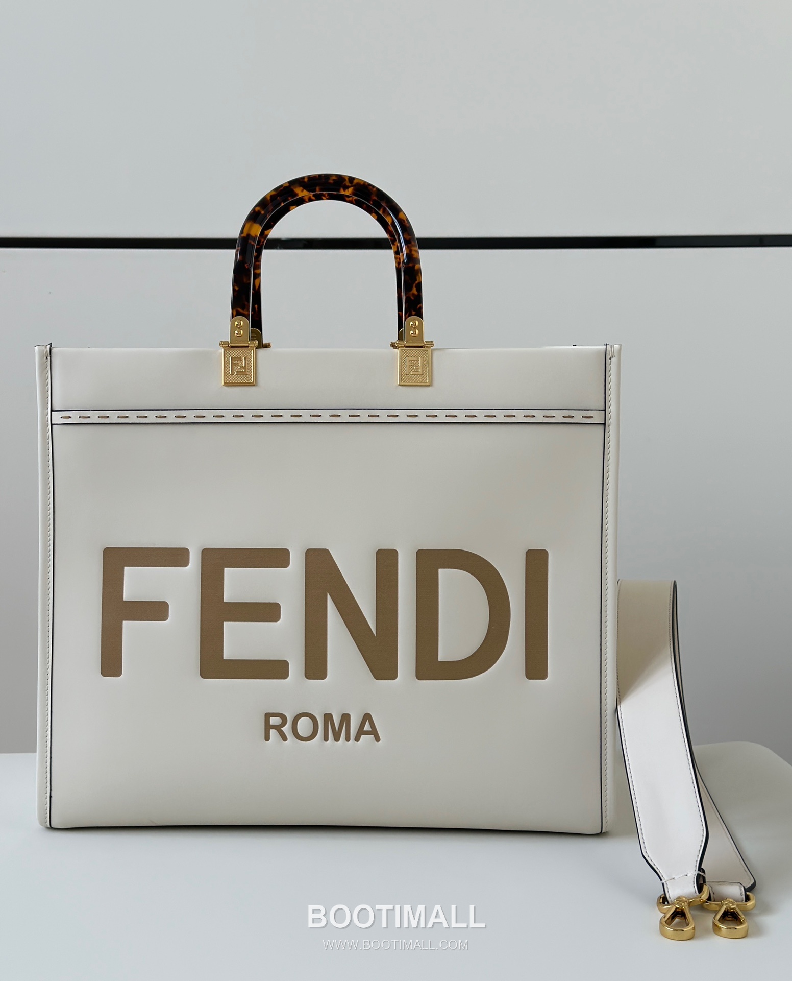Fendi Sunshine Roma Embossed Amber Shopper Bag 펜디 선샤인 로마 엠보싱 앰버 쇼퍼백 36cm 4