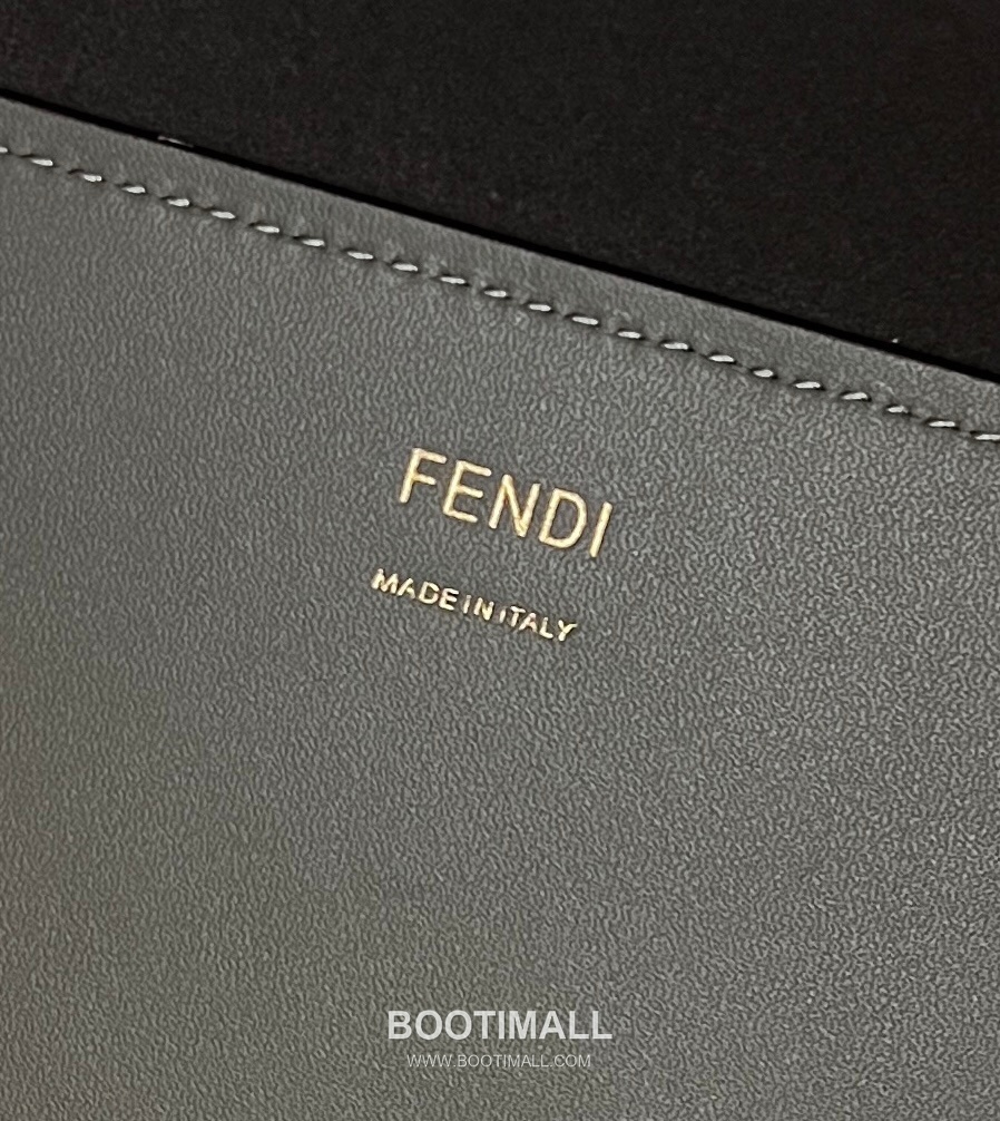 Fendi Amber Handle Shopper Cowhide Gray Bag 펜디 앰버 핸들 쇼퍼 소가죽 그레이 36cm 13