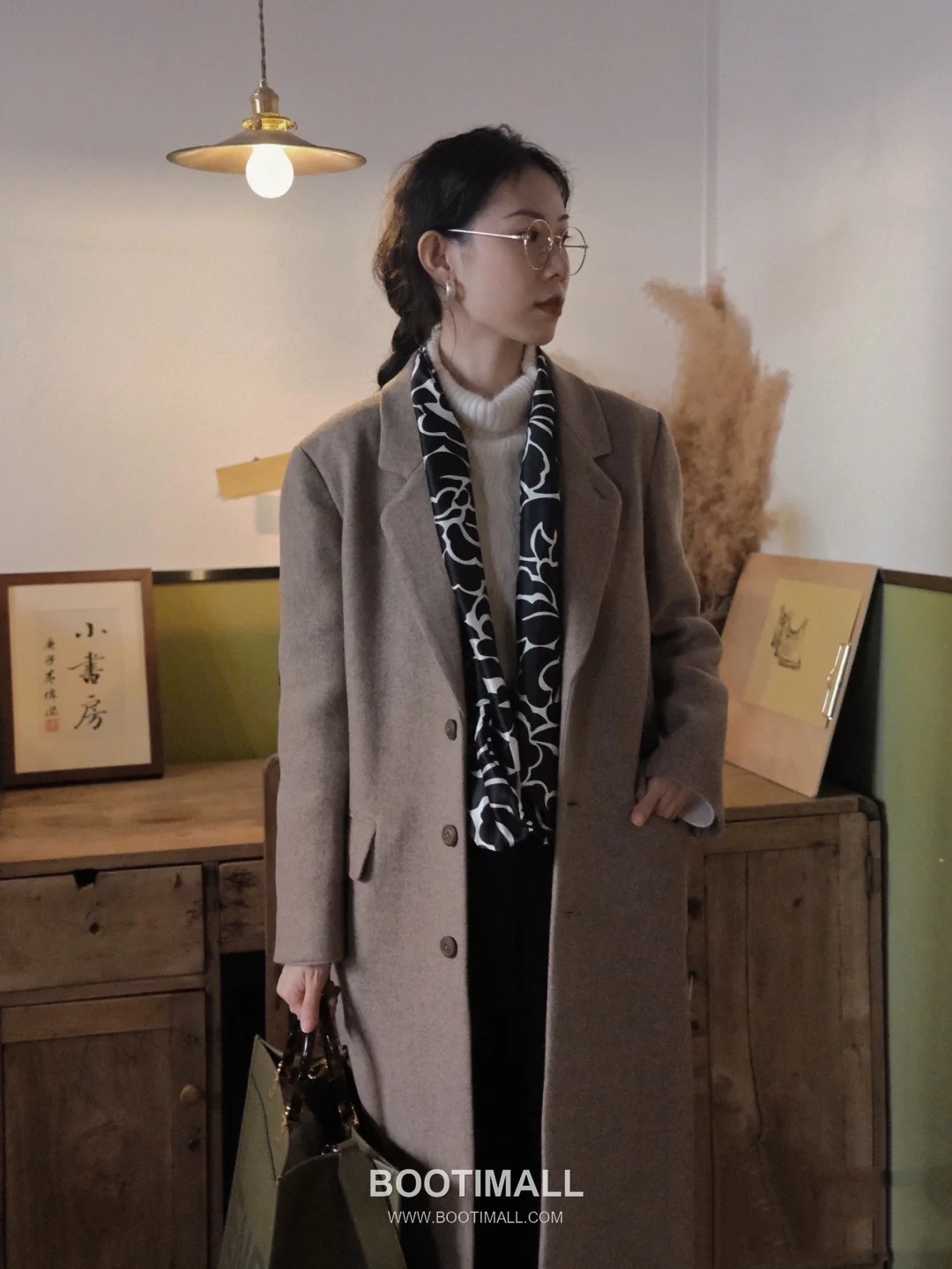 Fendi Amber Handle Shopping Cowhide Olive Green Shopper Bag 펜디 앰버 핸들 쇼핑 소가죽 올리브 그린 쇼퍼백 36cm 7