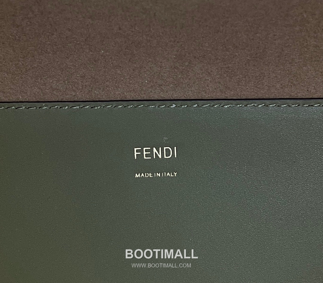 Fendi Amber Handle Shopping Cowhide Olive Green Shopper Bag 펜디 앰버 핸들 쇼핑 소가죽 올리브 그린 쇼퍼백 36cm 19