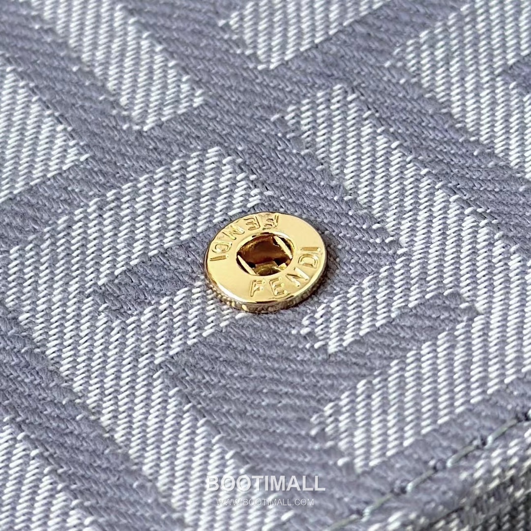 Fendi Baguette FF Denim Chain Wallet 펜디 바게트 FF 데님 체인 월렛 21cm 12