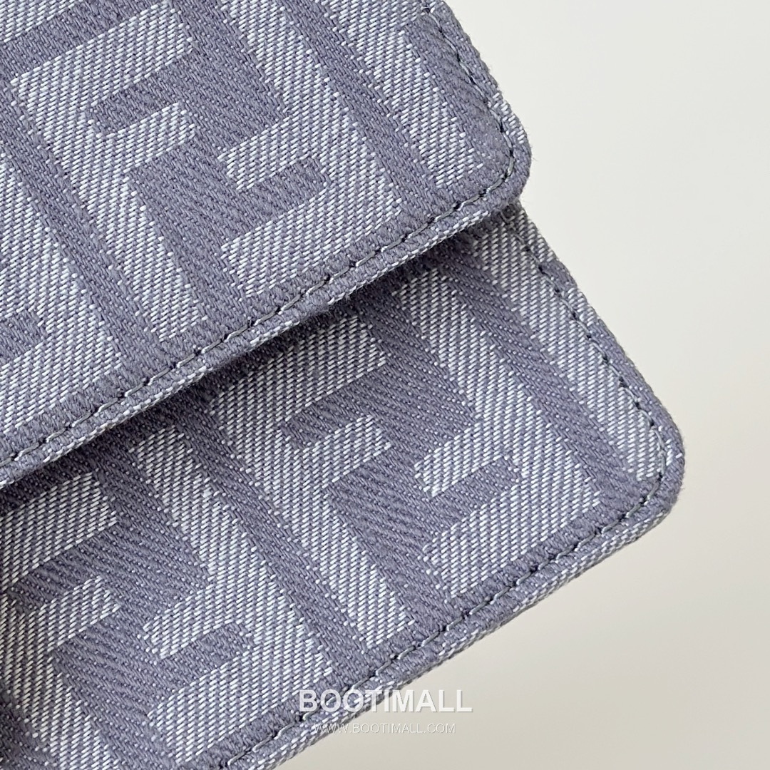 Fendi Baguette FF Denim Chain Wallet 펜디 바게트 FF 데님 체인 월렛 21cm 14