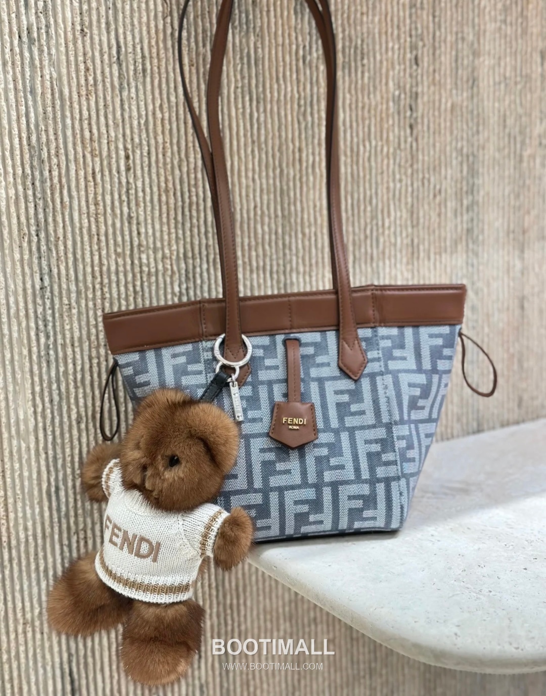 Fendi Origami FF Jacquard Denim Convertible Tote Bag 펜디 오리가미 FF 자카드 데님 컨버터블 토트백 15cm 1