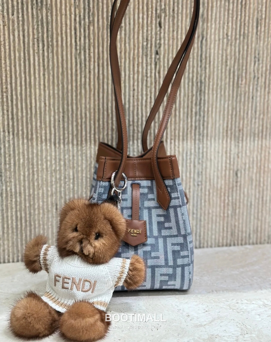 Fendi Origami FF Jacquard Denim Convertible Tote Bag 펜디 오리가미 FF 자카드 데님 컨버터블 토트백 15cm 2