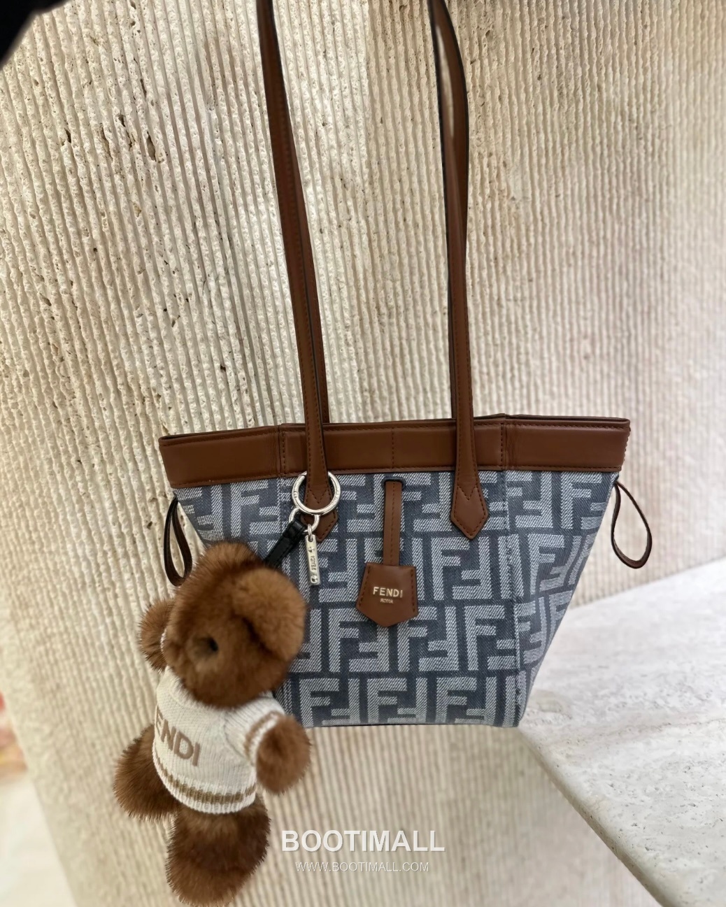 Fendi Origami FF Jacquard Denim Convertible Tote Bag 펜디 오리가미 FF 자카드 데님 컨버터블 토트백 15cm 3