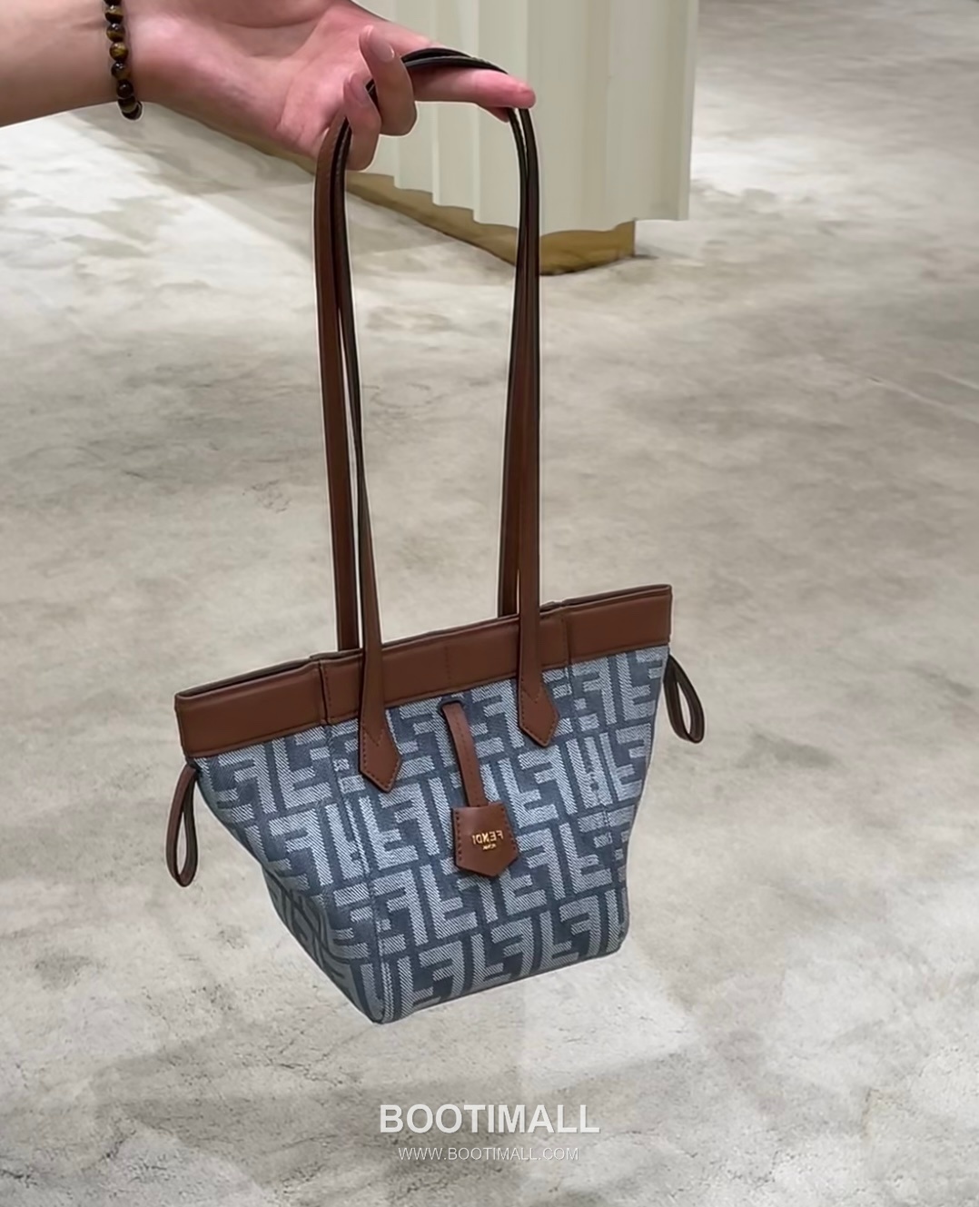 Fendi Origami FF Jacquard Denim Convertible Tote Bag 펜디 오리가미 FF 자카드 데님 컨버터블 토트백 15cm 4