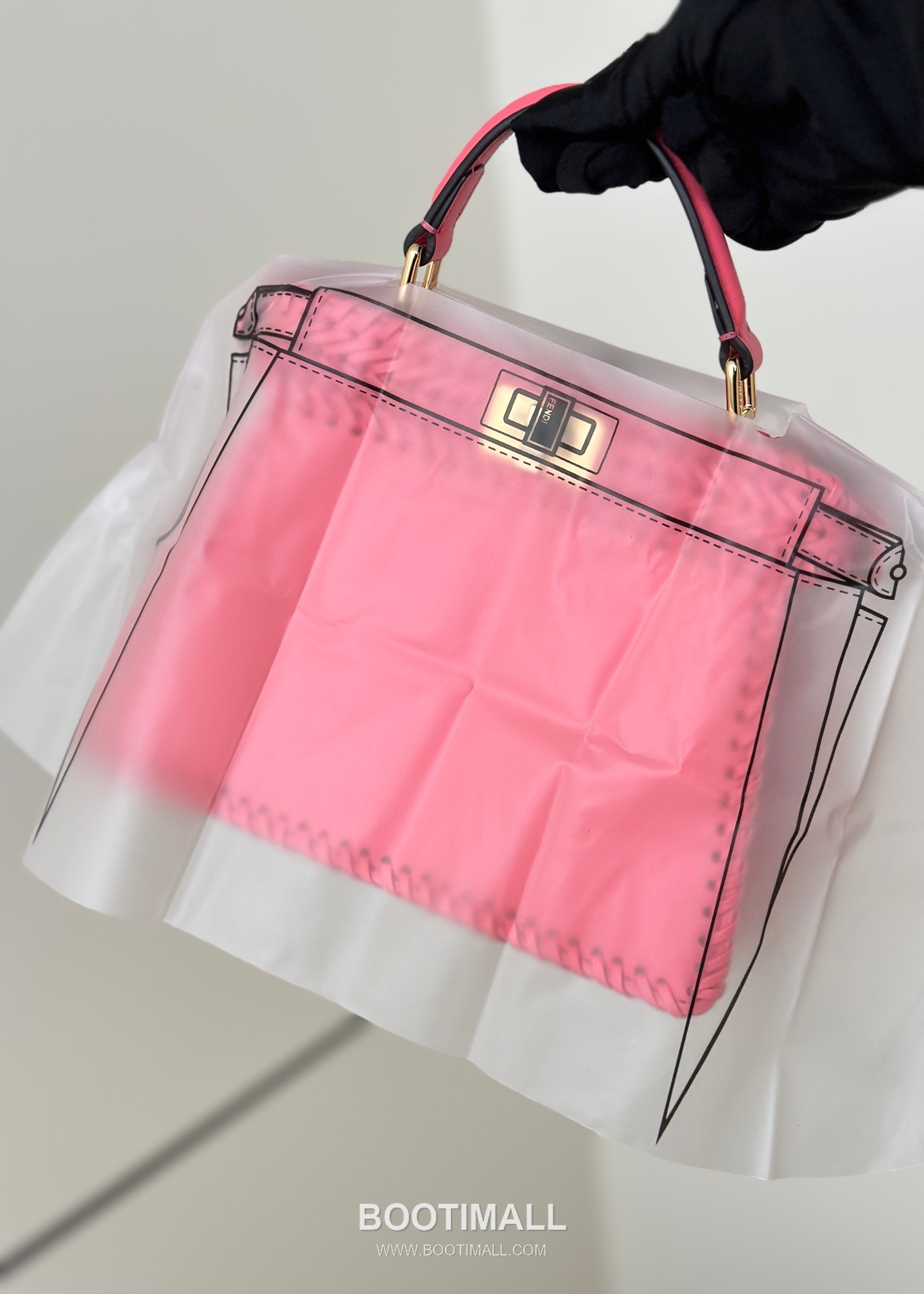 Fendi Peekaboo ISeeU Woven Leather Top Handle Bag 펜디 피카부 아이씨유 위빙 가죽 탑핸들백 20cm 1