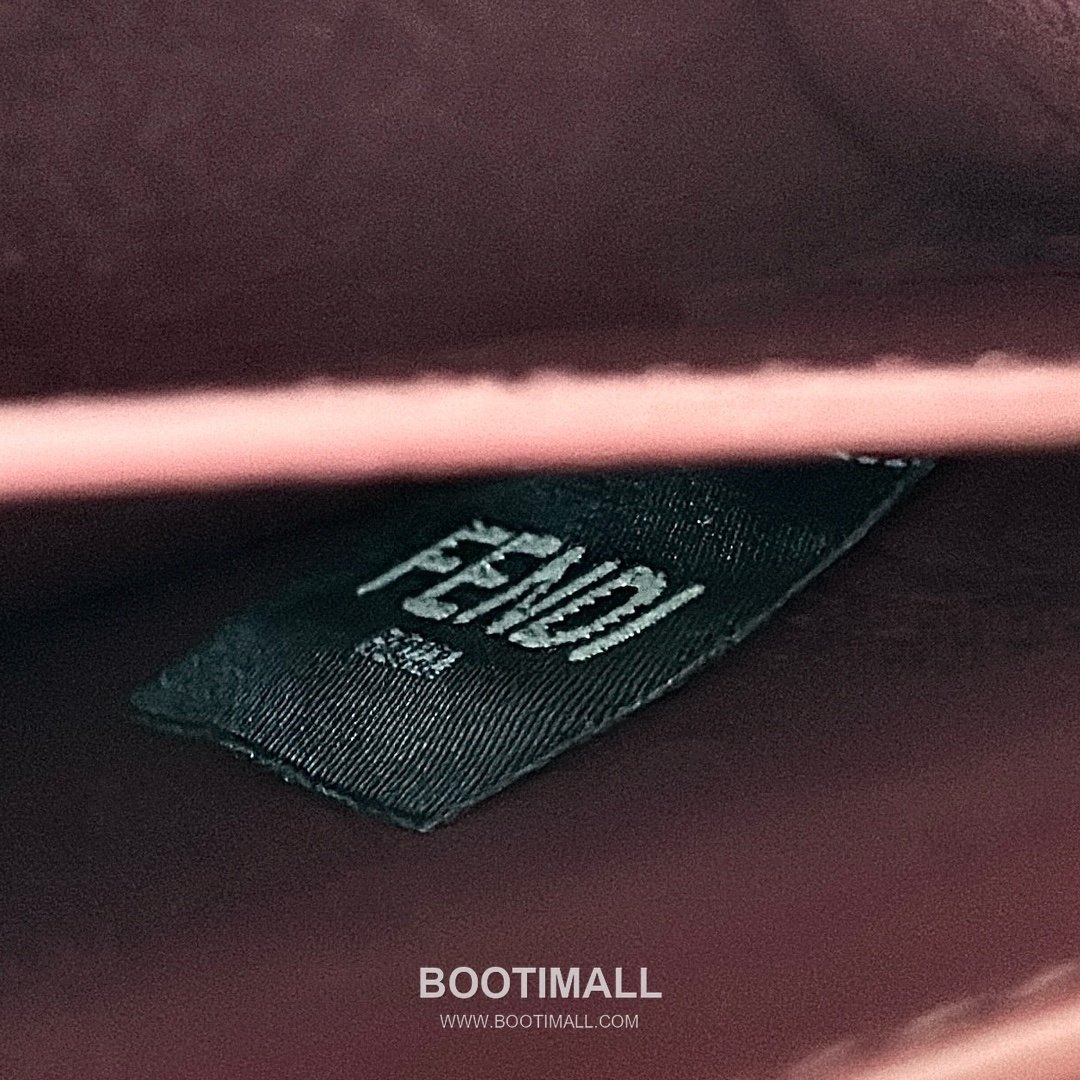 Fendi Peekaboo ISeeU Braided Calfskin Burgundy Top Handle Bag 펜디 피카부 아이씨유 브레이디드 카프스킨 버건디 탑핸들백 20cm 13