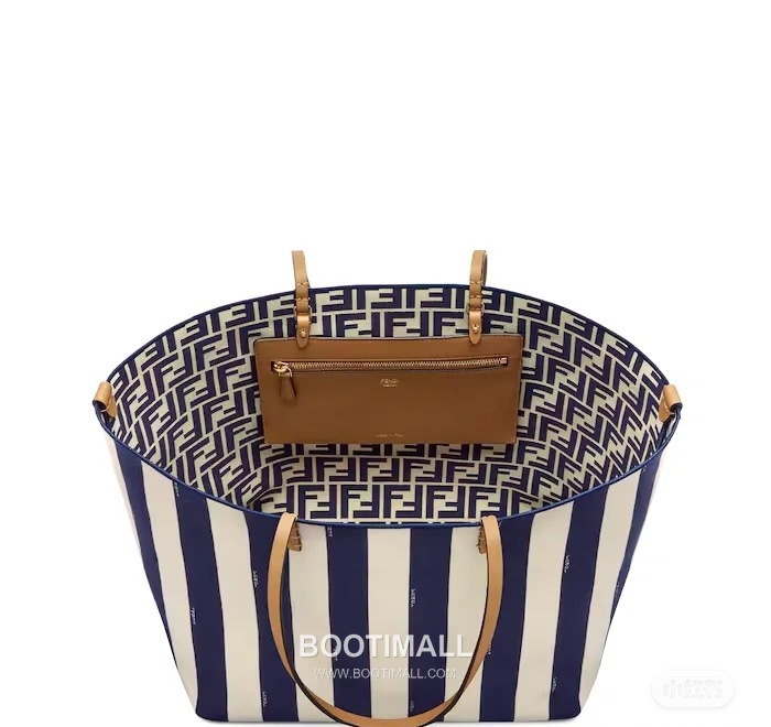 Fendi Roll Pequin FF Reversible Blue Tote Bag 펜디 롤 페퀸 FF 리버서블 블루 토트백 33cm 4