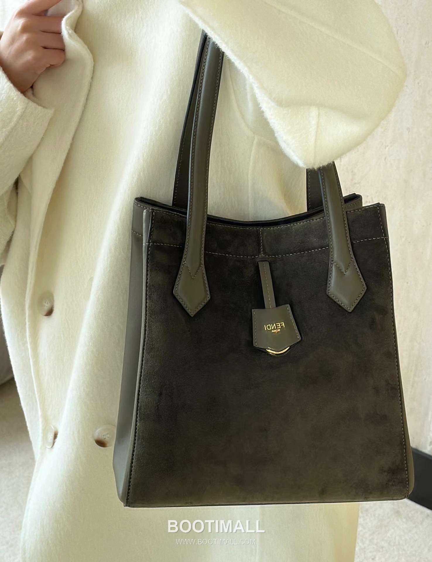 Fendi Origami Foldable Suede Calfskin Convertible Bag 펜디 오리가미 폴더블 스웨이드 카프스킨 컨버터블백 27cm 7