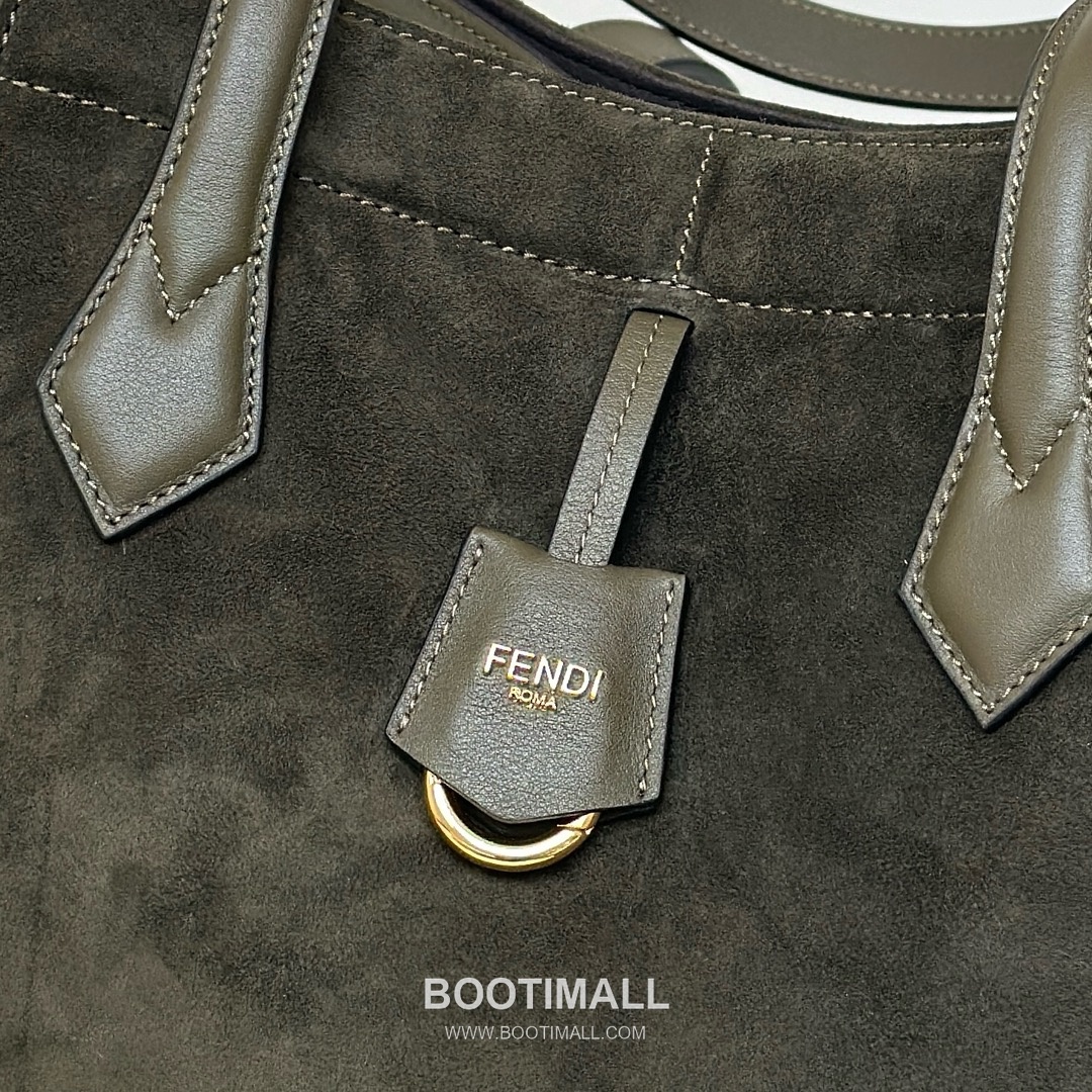 Fendi Origami Foldable Suede Calfskin Convertible Bag 펜디 오리가미 폴더블 스웨이드 카프스킨 컨버터블백 27cm 13