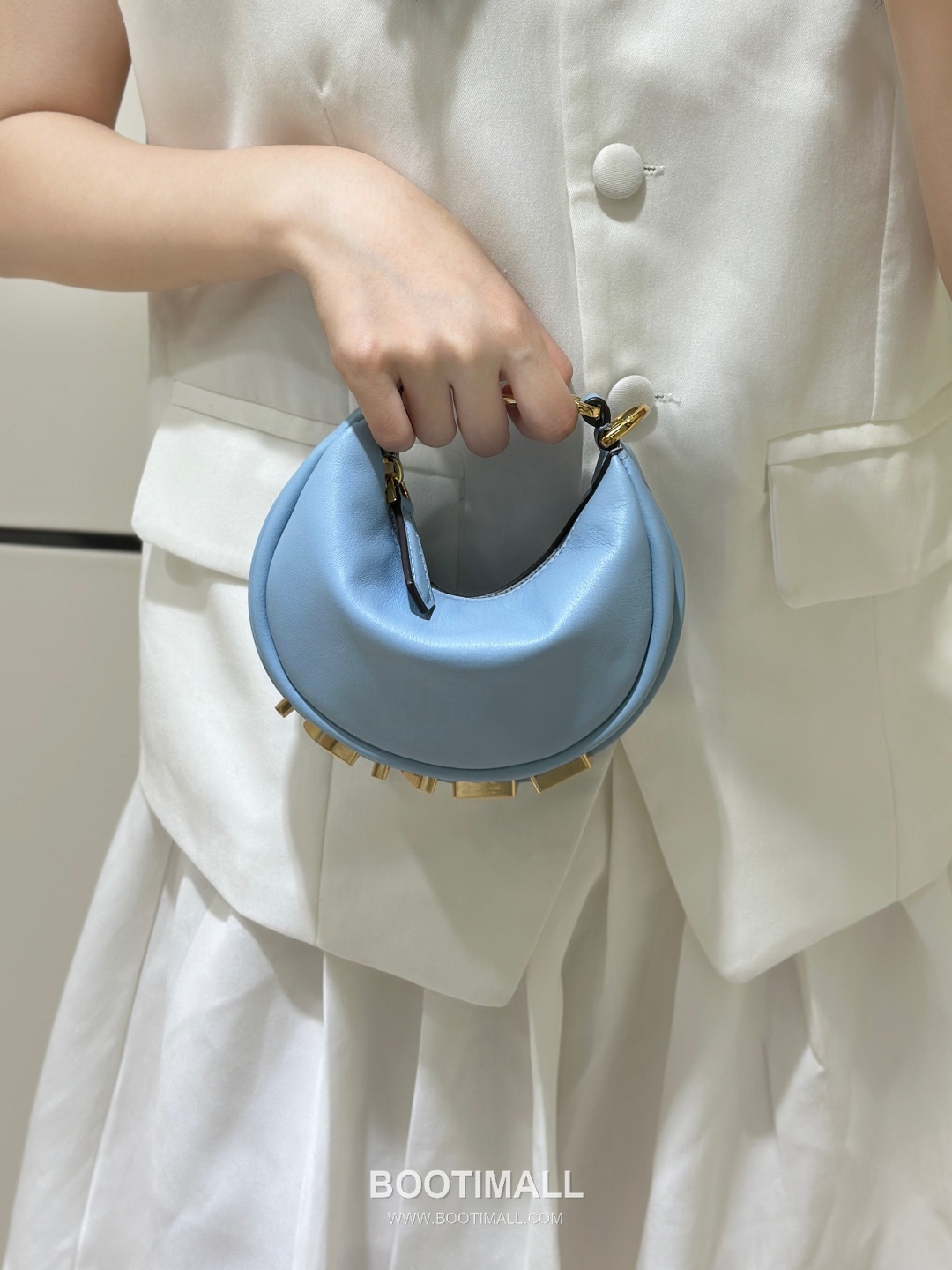 Fendi Fendigraphy Leather Shoulder Bag 펜디 펜디그래피 가죽 숄더백 16.5cm 3