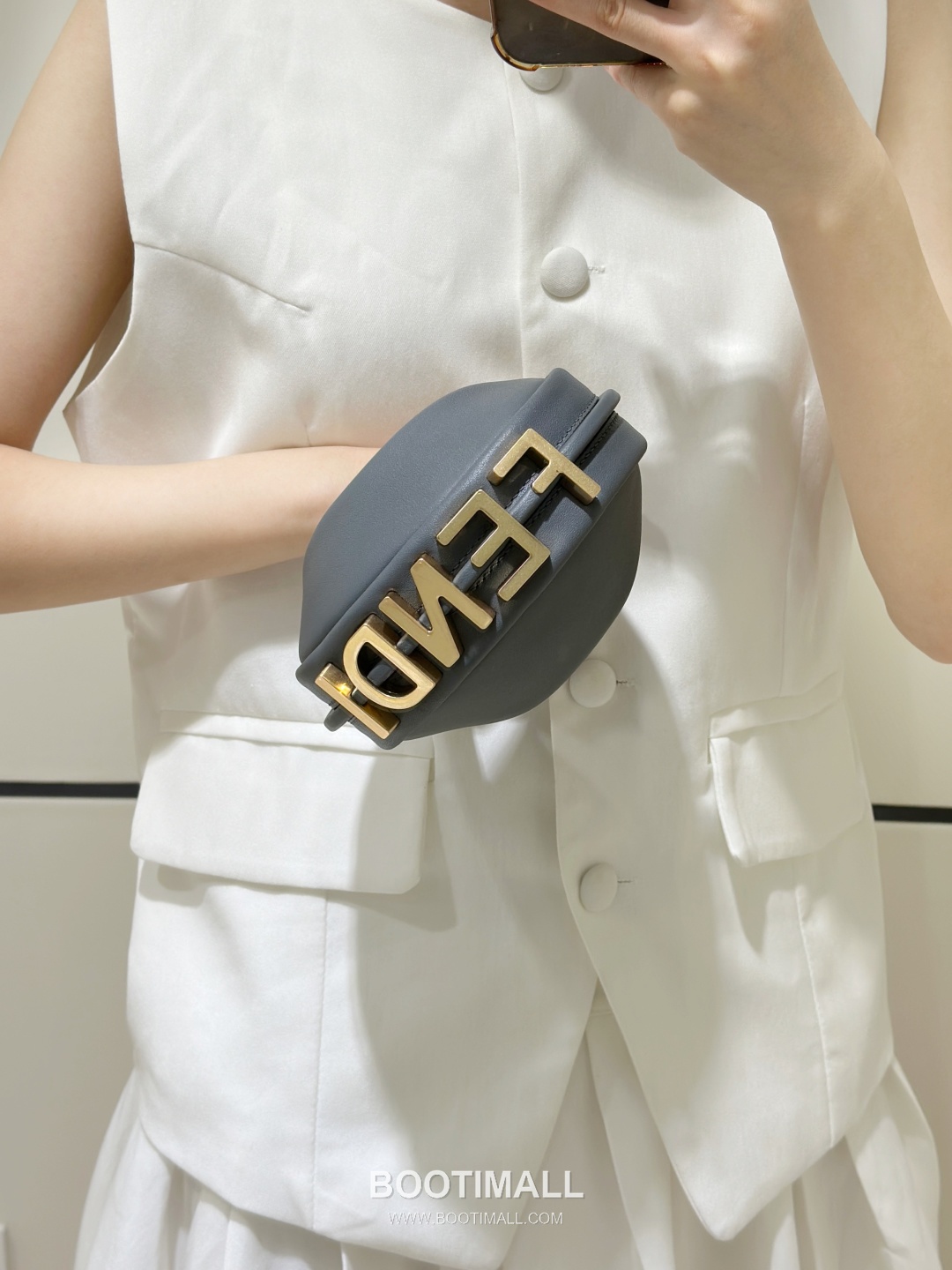 Fendi Fendigraphy Mini Soft Cowhide Shoulder Bag 펜디 그래피 미니 소프트 소가죽 숄더백 16.5cm 1