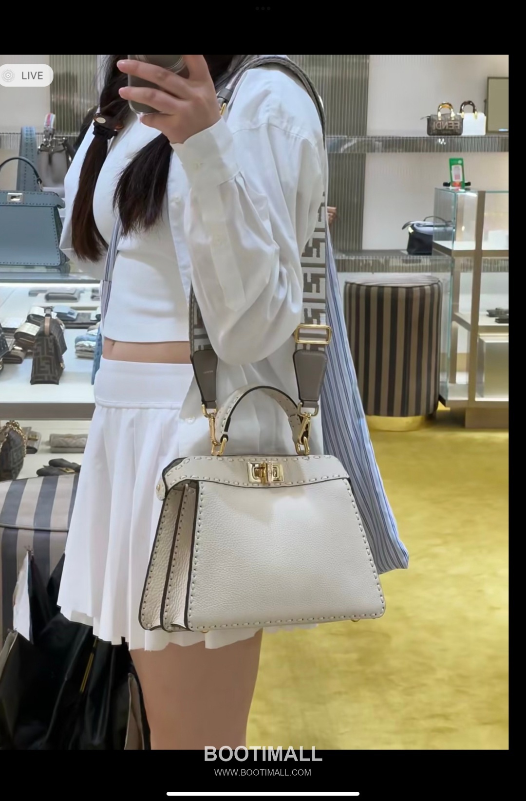 Fendi Peekaboo Small Calfskin Top Handle Bag 펜디 피카부 스몰 카프스킨 탑핸들백 27cm 1