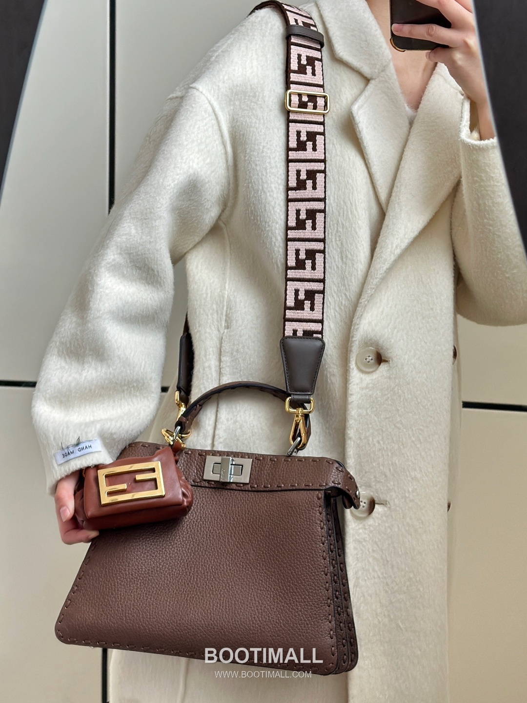 Fendi Peekaboo Small Calfskin Top Handle Bag 펜디 피카부 스몰 송아지가죽 탑핸들백 27cm 4