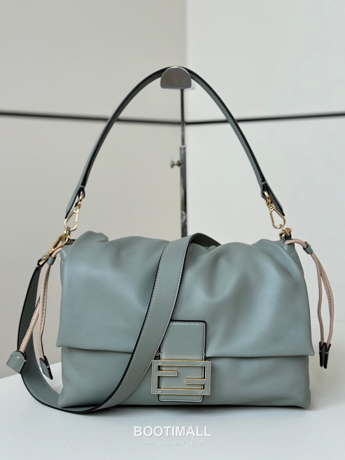 Fendi Mamma Baguette Large Lambskin Green Shoulder Bag 펜디 맘마 바게트 라지 램스킨 그린 숄더백 32cm 10
