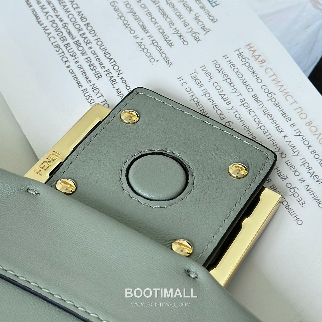 Fendi Mamma Baguette Large Lambskin Green Shoulder Bag 펜디 맘마 바게트 라지 램스킨 그린 숄더백 32cm 14