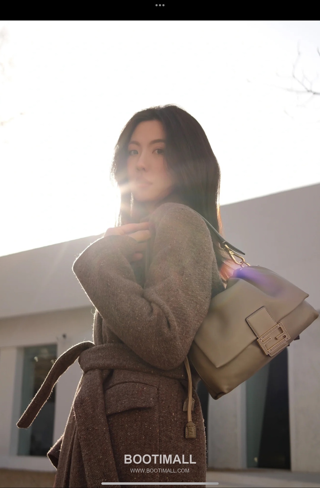 Fendi Mamma Baguette Large Lambskin Green Shoulder Bag 펜디 맘마 바게트 라지 램스킨 그린 숄더백 32cm 15