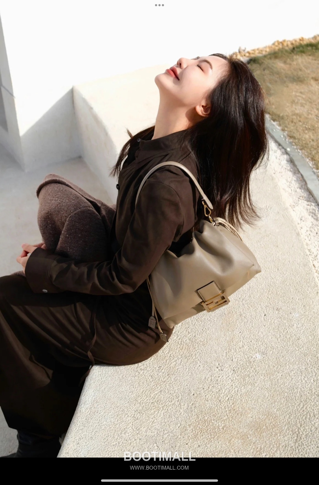 Fendi Mamma Baguette Large Lambskin Green Shoulder Bag 펜디 맘마 바게트 라지 램스킨 그린 숄더백 32cm 17