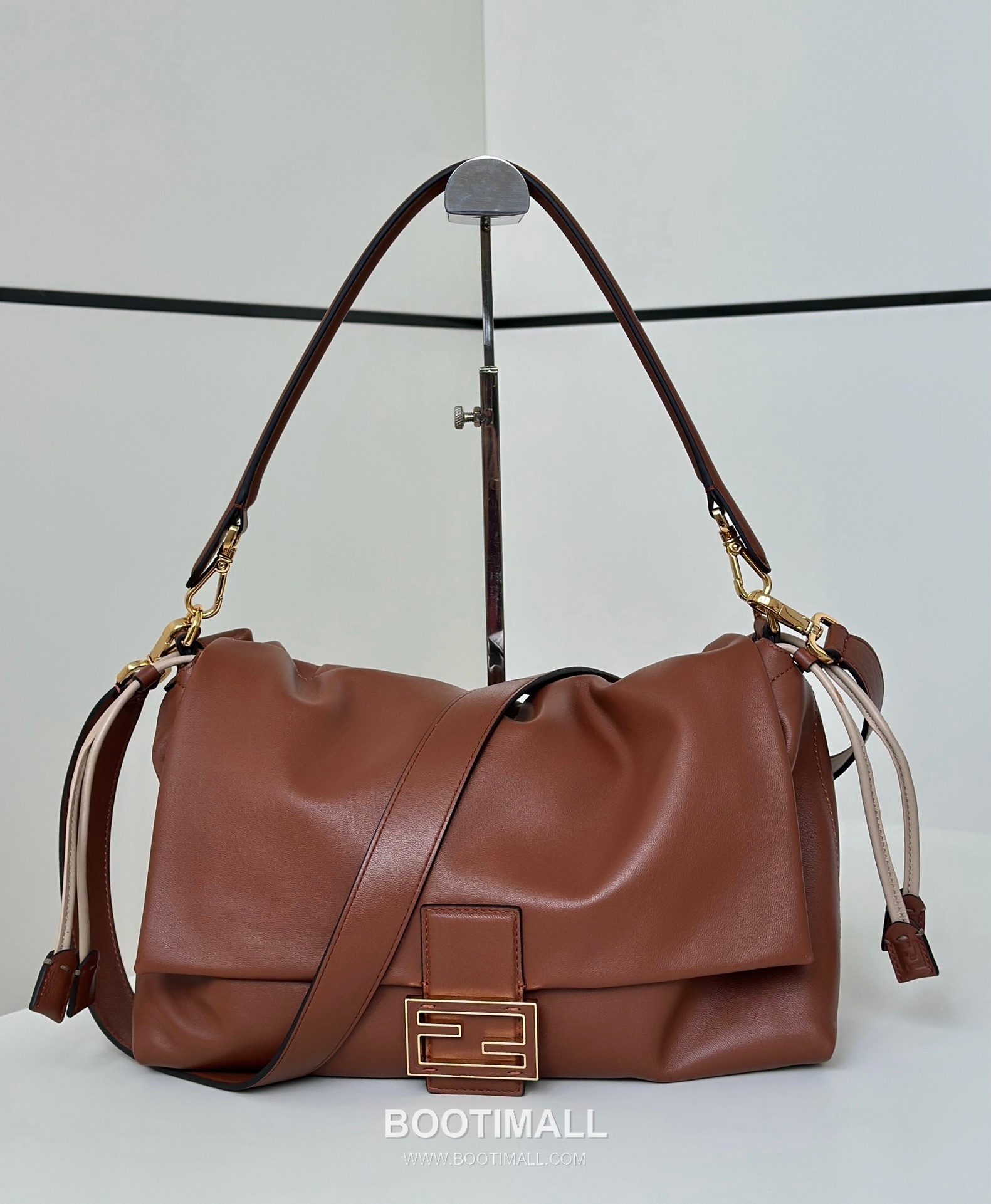 Fendi Mamma Baguette Large Lambskin Green Shoulder Bag 펜디 맘마 바게트 라지 램스킨 그린 숄더백 32cm 6