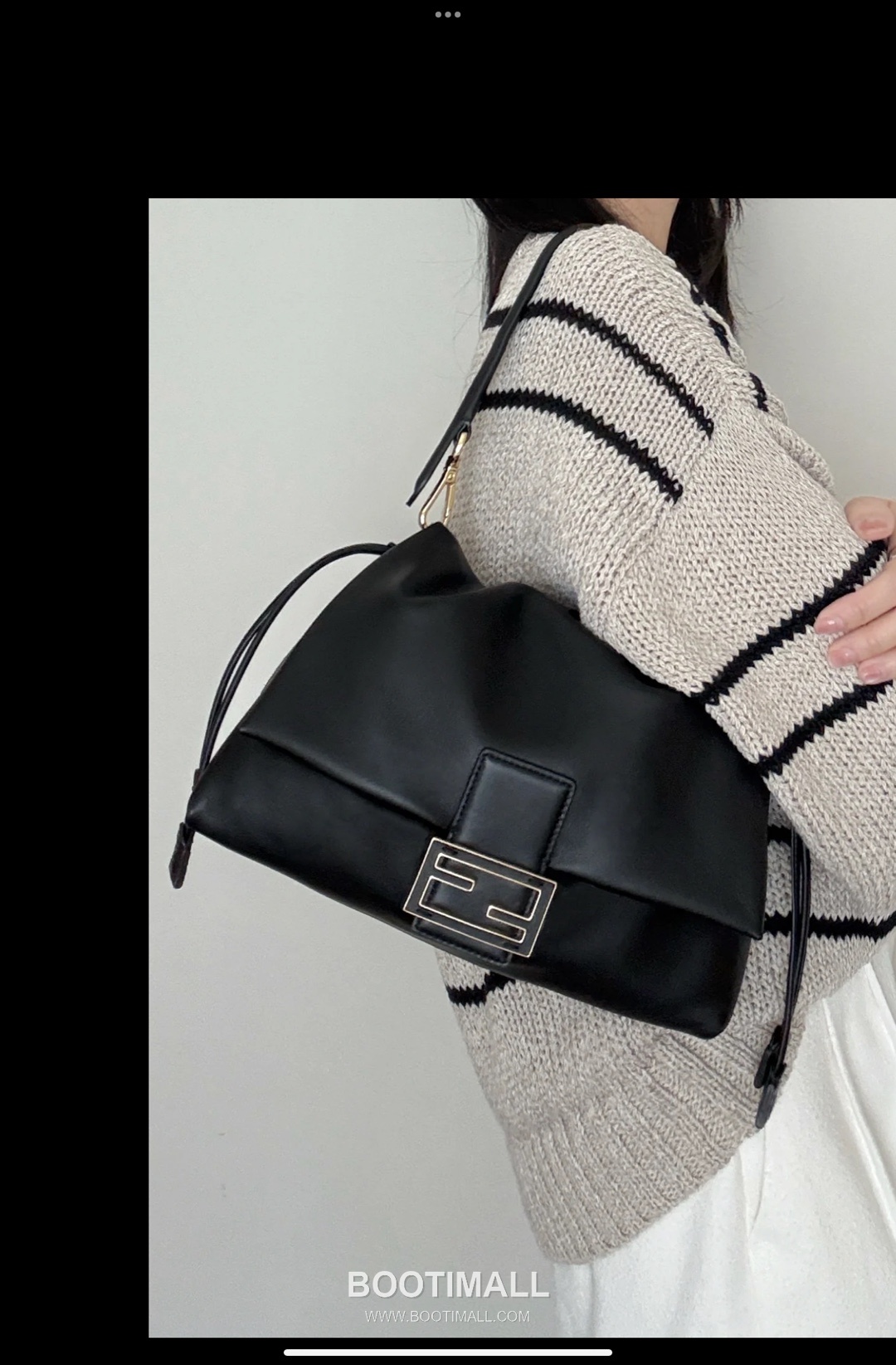 Fendi Mamma Baguette Large Lambskin Green Shoulder Bag 펜디 맘마 바게트 라지 램스킨 그린 숄더백 32cm 16