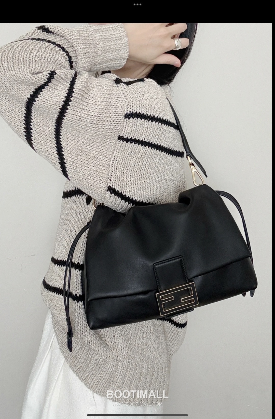 Fendi Mamma Baguette Large Lambskin Green Shoulder Bag 펜디 맘마 바게트 라지 램스킨 그린 숄더백 32cm 17