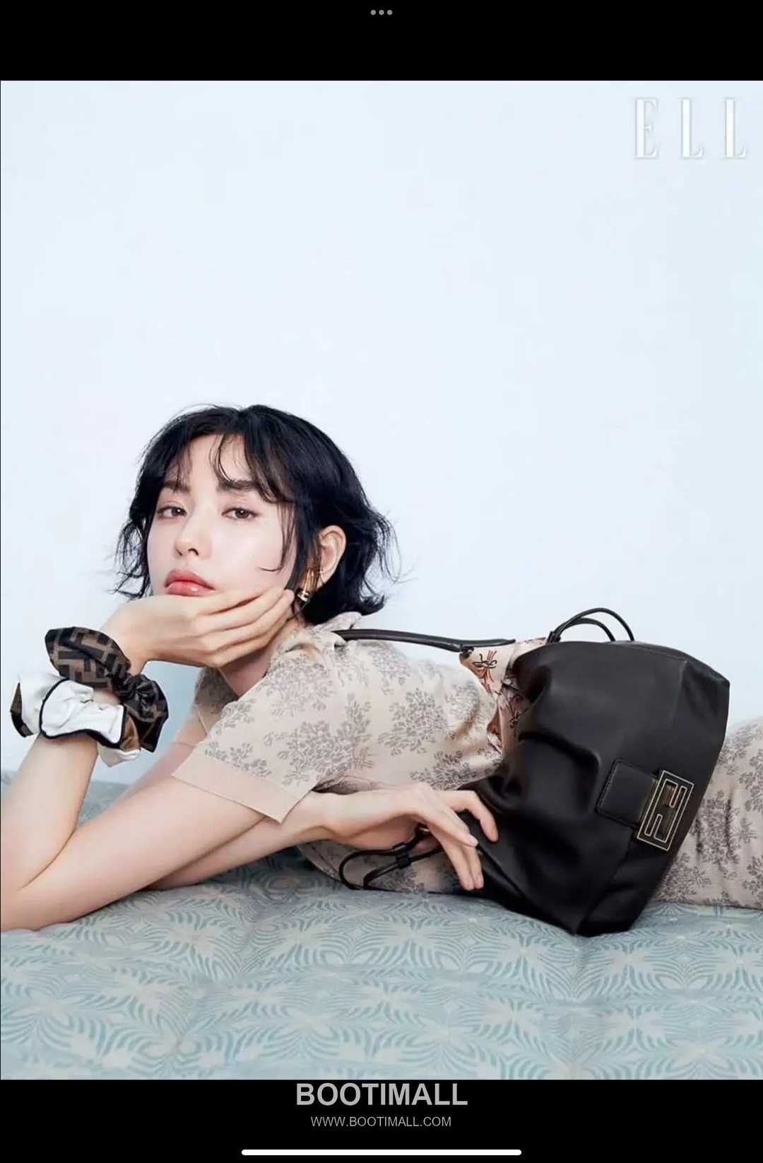 Fendi Mamma Baguette Large Lambskin Green Shoulder Bag 펜디 맘마 바게트 라지 램스킨 그린 숄더백 32cm 21