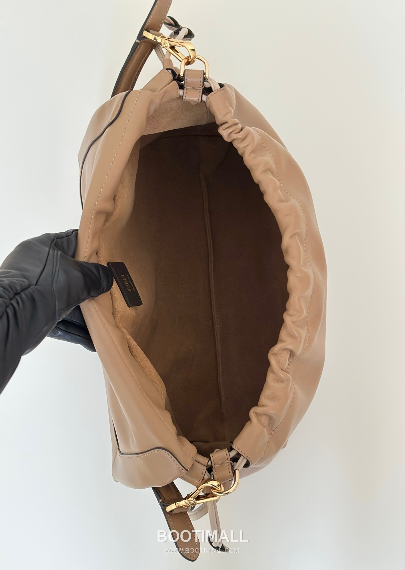 Fendi Mamma Baguette Large Lambskin Green Shoulder Bag 펜디 맘마 바게트 라지 램스킨 그린 숄더백 32cm 14